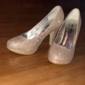 Gold Pageant Heels